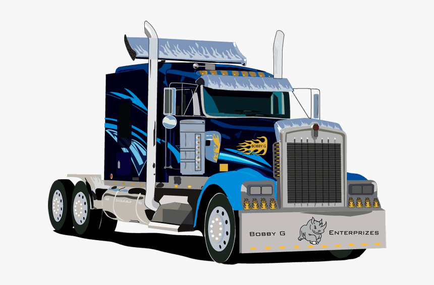 Transparent Four Wheeler Clipart - Semi Truck Image Transparent, HD Png Download, Free Download