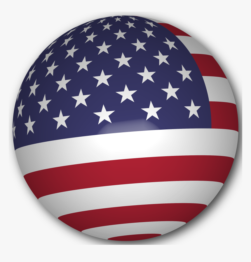 Usa Flag Sphere Clip Art Transparent Stock - Usa Flag Sphere Png, Png Download, Free Download