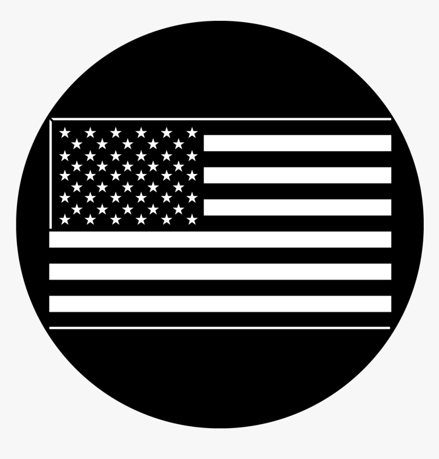 American Flag Black And White Png - Ellington Airport, Transparent Png, Free Download