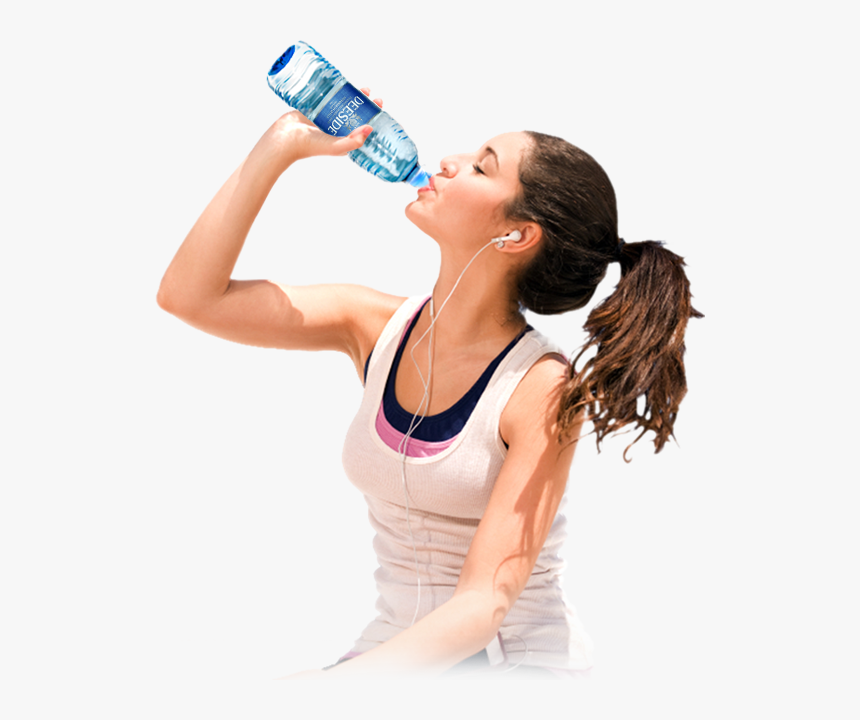 Someone Drinking Bottled Water Png - People Drinking Water Png, Transparent Png, Free Download