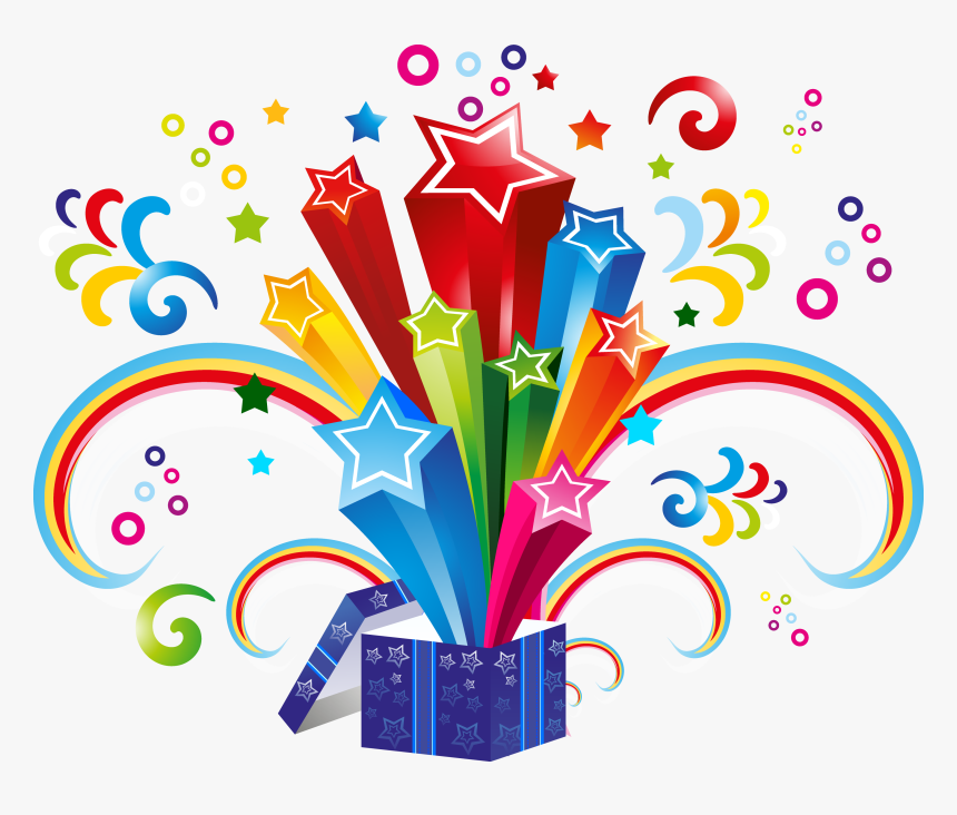 Decorative Box Magic Holi Happy Free Transparent Image - Surprise Png, Png Download, Free Download