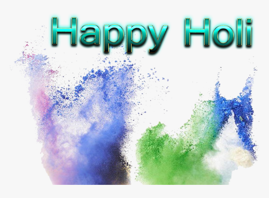 Holi 2019 Png Image Download - Holi Colour In Air, Transparent Png, Free Download