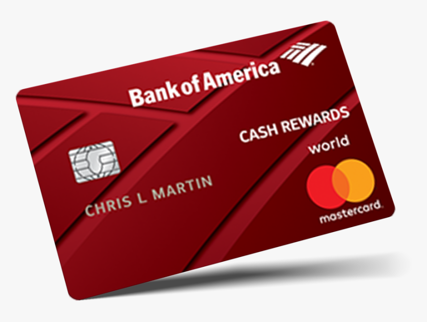 Bank Of America Cash Rewards Card - Bank Of America World Elite Mastercard, HD Png Download, Free Download