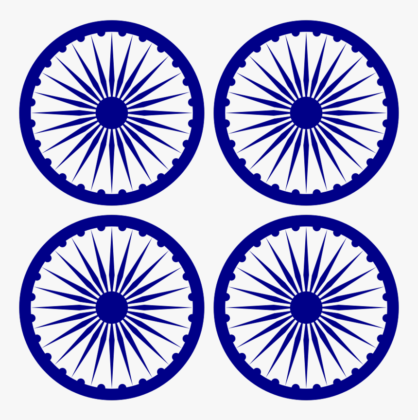Indian Flag Chakra To Draw , Png Download - Ashoka Chakra Clip Art, Transparent Png, Free Download