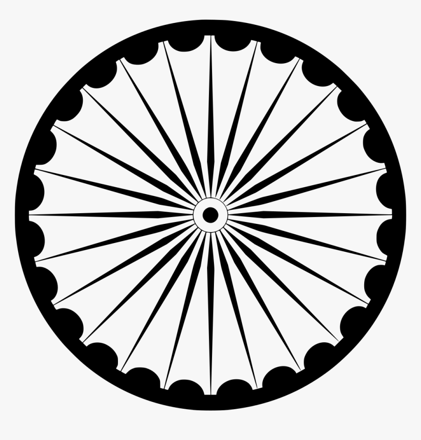 Symmetry,monochrome Photography,monochrome - Ashok Chakra Clipart, HD Png Download, Free Download