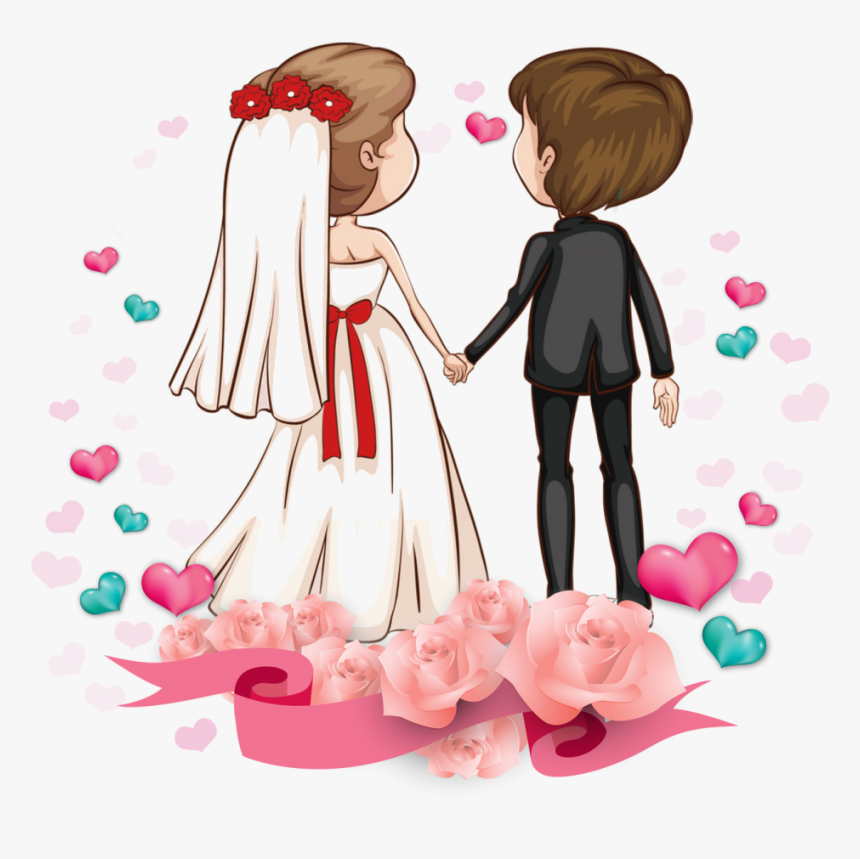 Wedding Couple Clipart Png, Transparent Png, Free Download