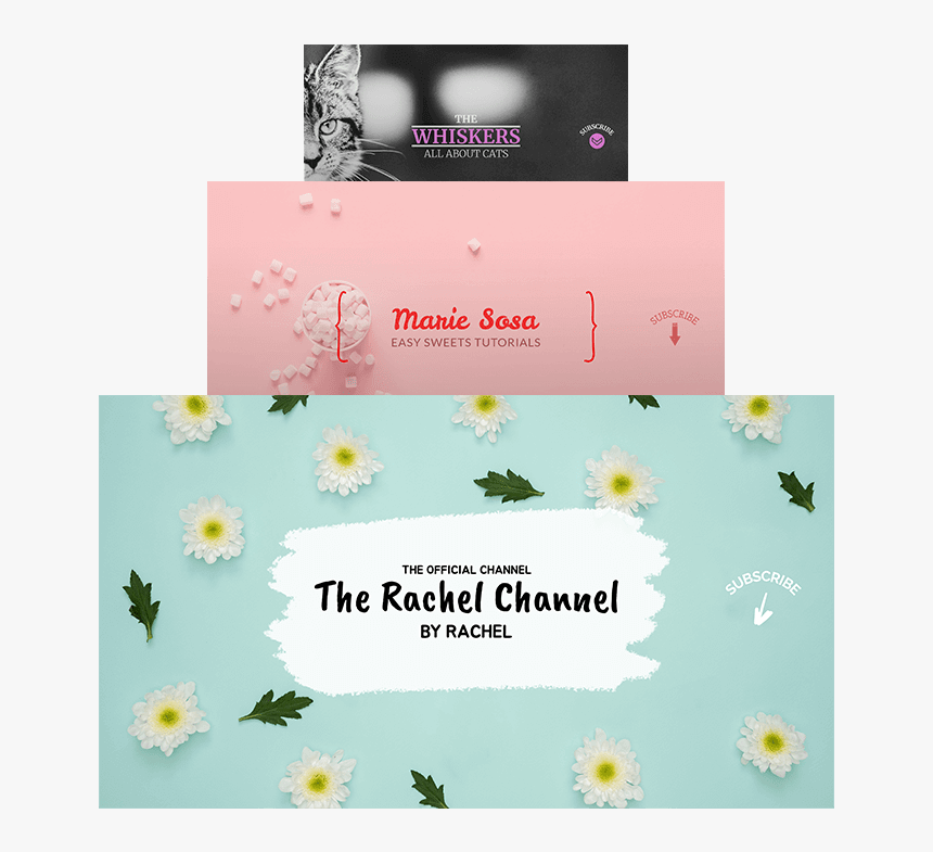 Youtube Banner Creators Min - Aesthetic Youtube Channel Art, HD Png Download, Free Download