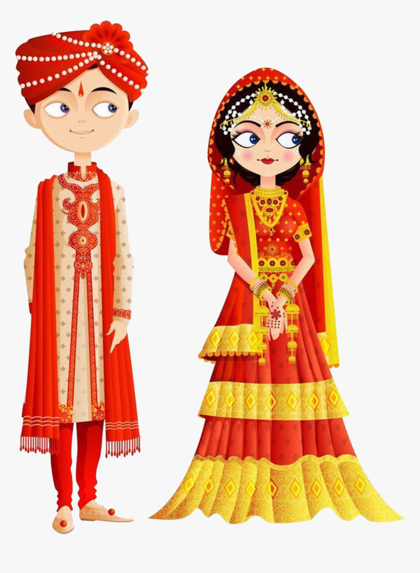 Clip Art Library Library India Wedding Invitation Bride - Indian Bride Clipart, HD Png Download, Free Download