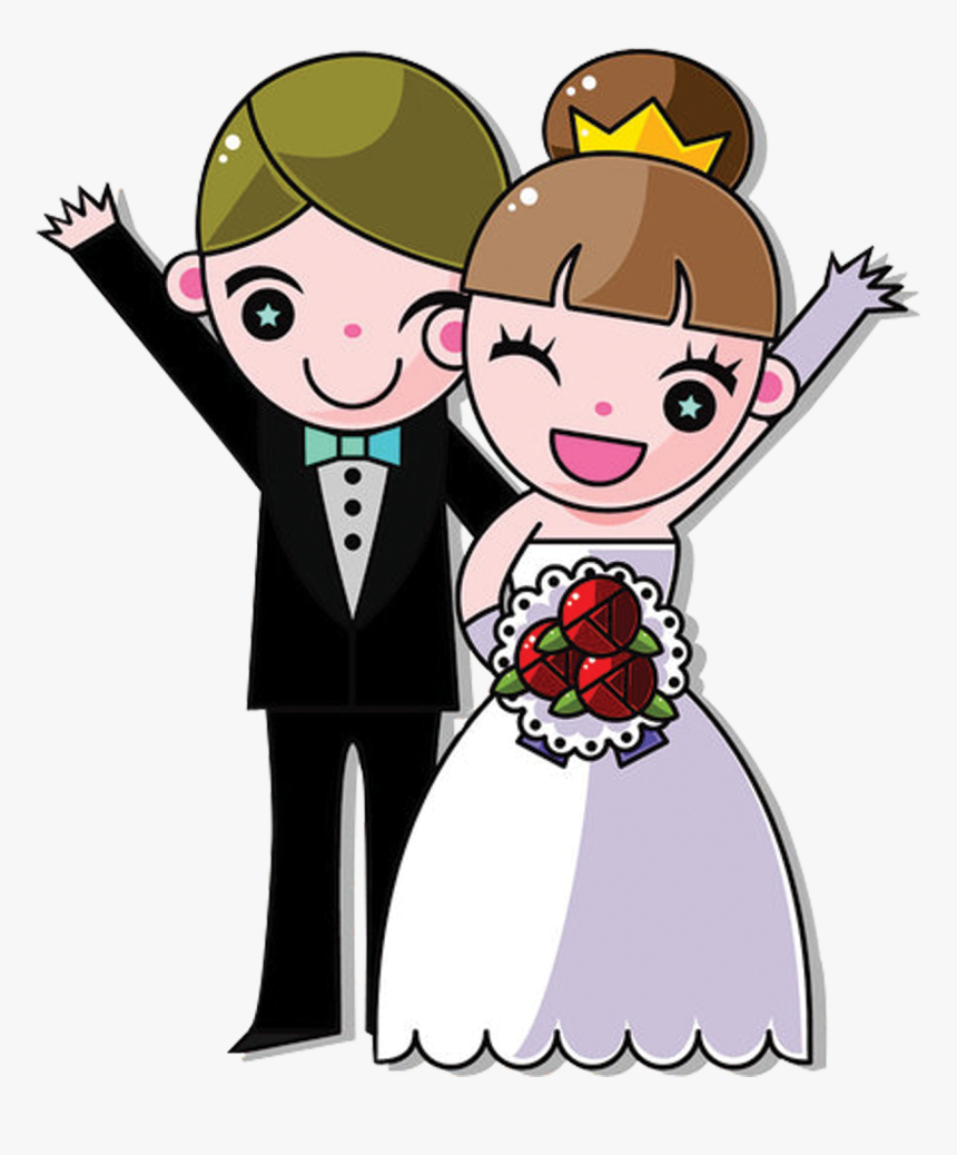 Clip Art Bride Marriage And Groom Cartoon Wedding Png