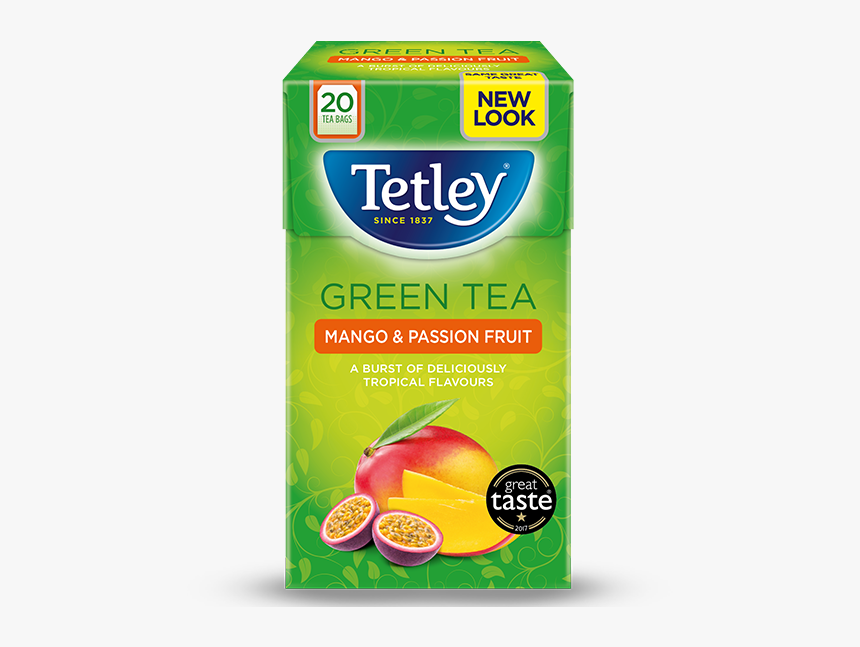 Mango & Passionfruit - Tetley Blueberry And Raspberry, HD Png Download, Free Download
