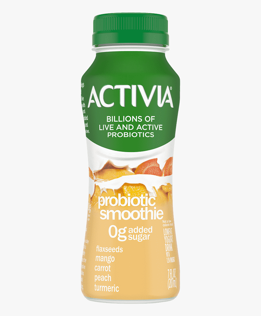 Activia® Mango Carrot Turmeric Flax Seed Probiotic - Probiotic Smoothie, HD Png Download, Free Download