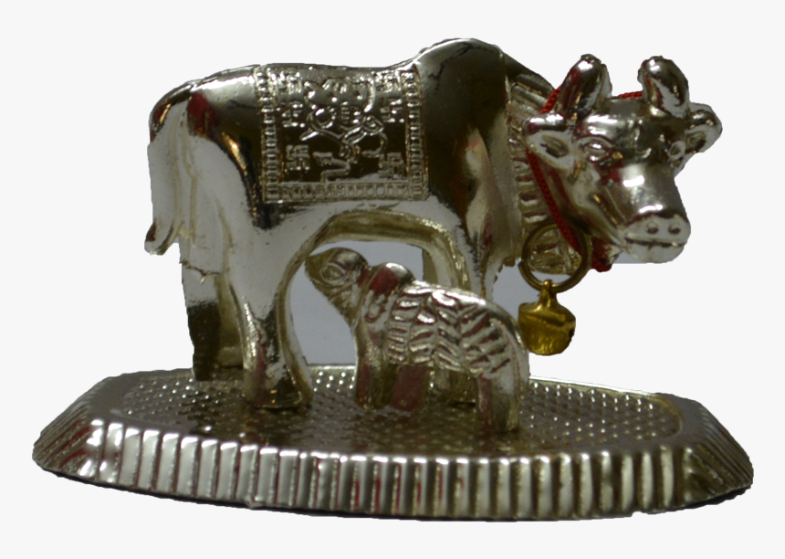 Indian Cow With Calf Png - Statue, Transparent Png, Free Download