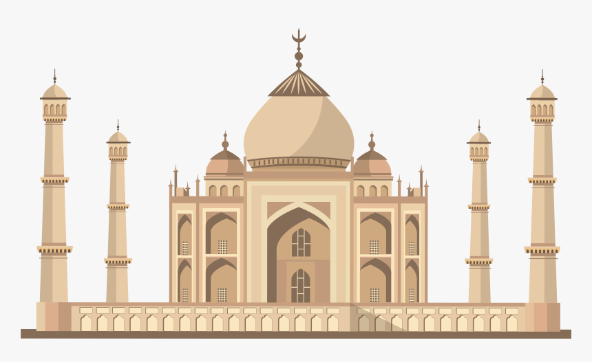 Taj Mahal India Png Clip Art - Transparent Taj Mahal Clipart, Png Download, Free Download