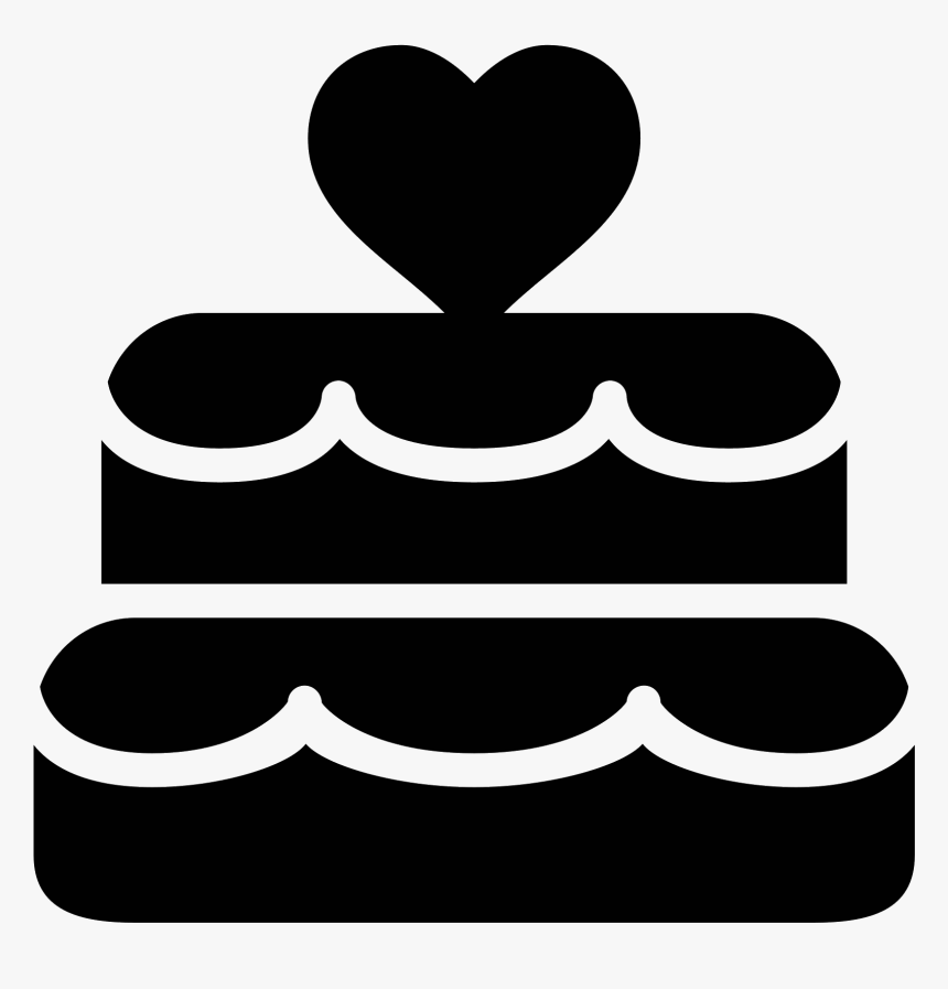 Wedding Cake Clipart Png Black And White Jpg Transparent - Black And White Wedding Cake Png, Png Download, Free Download