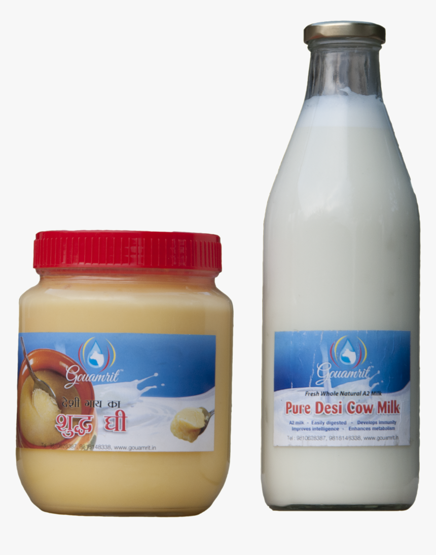 Cow Milk In Bottle, HD Png Download, Free Download