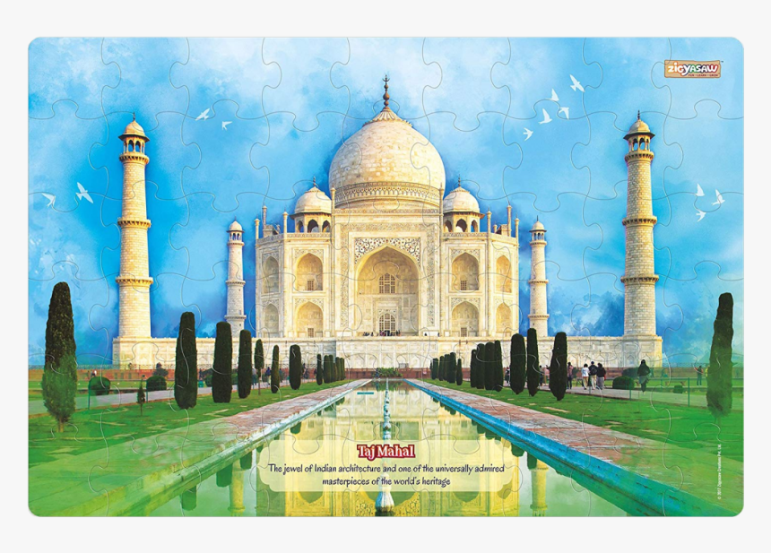 Zigyasaw Taj Mahal Premium 54 Pcs Jigsaw Giant Floor - Dimension Of The Taj Mahal, HD Png Download, Free Download