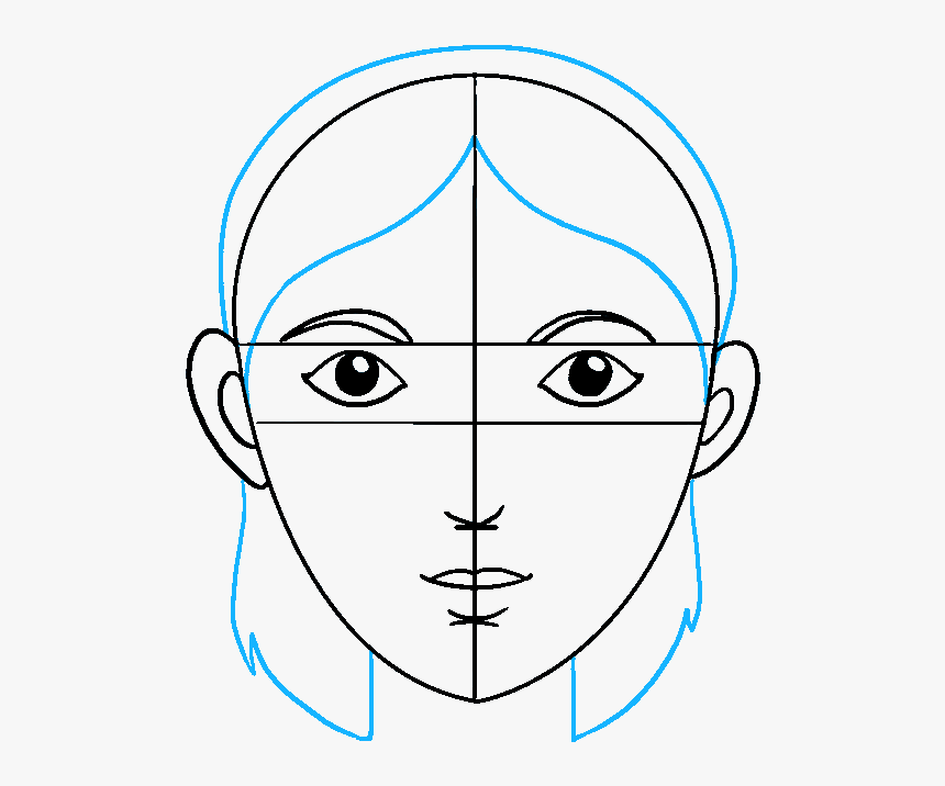 Shiva Drawing Easy - Human Face Drawing, HD Png Download, Free Download