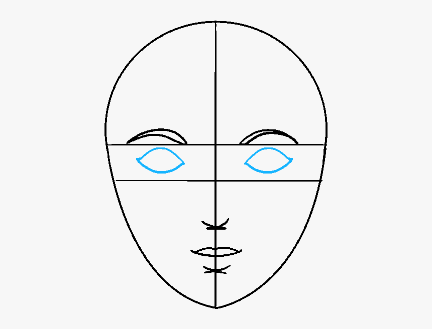 Shiva Drawing Easy - Basic Face Shapes Drawing, HD Png Download, Free Download