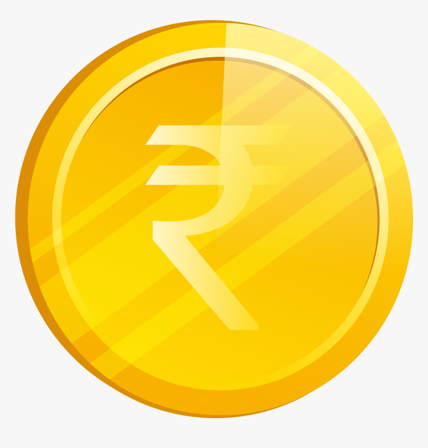 Rupee Logo Coin Png, Transparent Png, Free Download