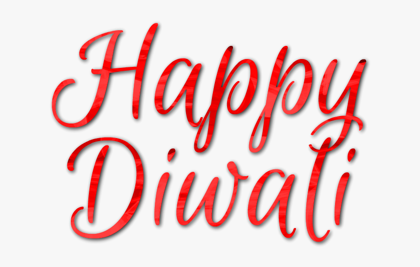 Happy Diwali Text Png Free Download - Calligraphy, Transparent Png, Free Download
