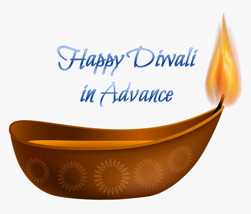 Happy Diwali In Advance Transparent Image - Calligraphy, HD Png Download, Free Download