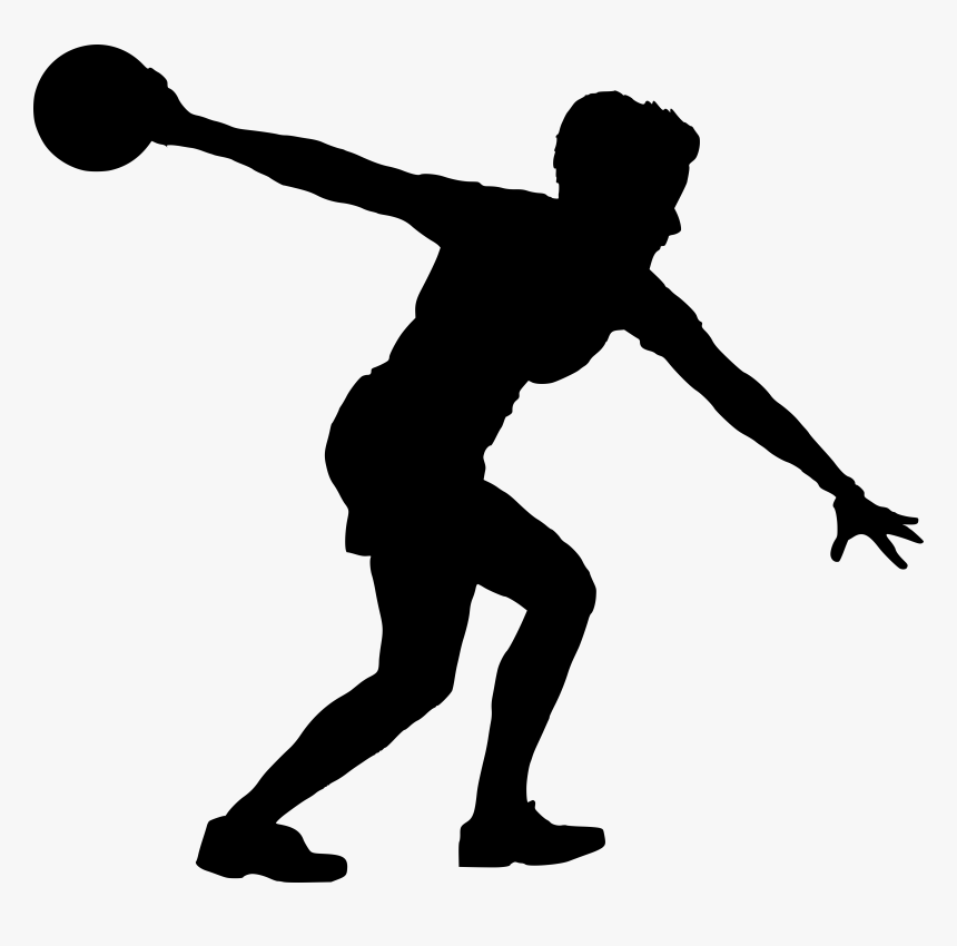 Silhouette Bowling Vector Png, Transparent Png - kindpng