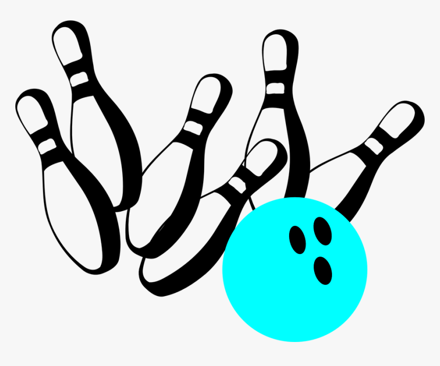 Bowling Strike Transparent Background Png - Bowling Pins Silhouette Png, Png Download, Free Download