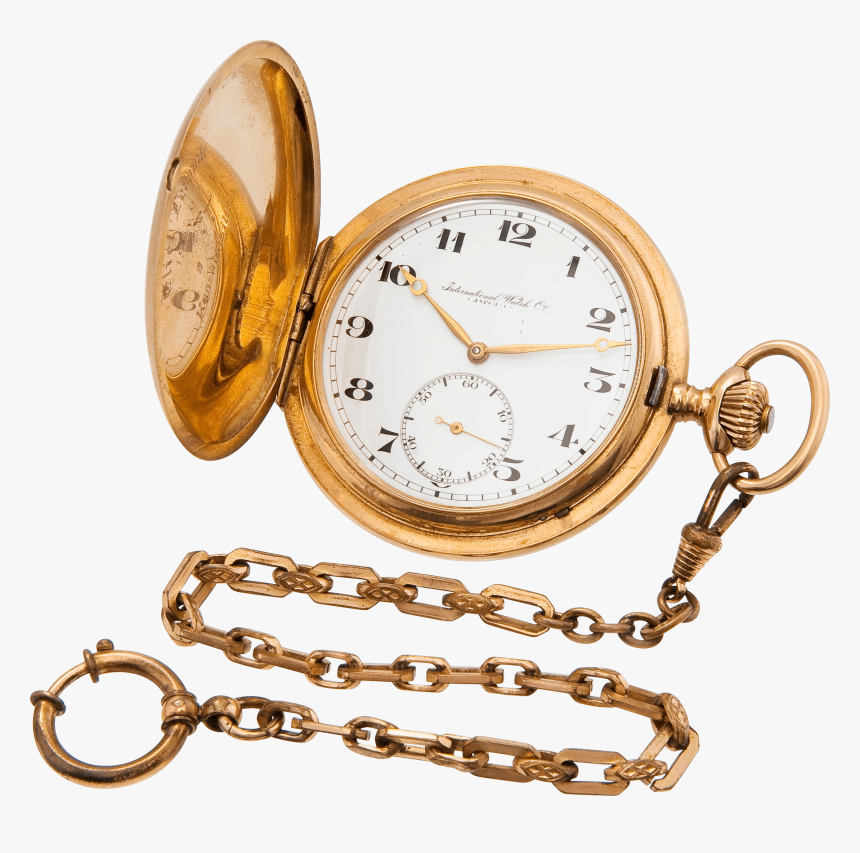 Gold Pocket Watch Clock - Gold Pocket Watch Png, Transparent Png, Free Download