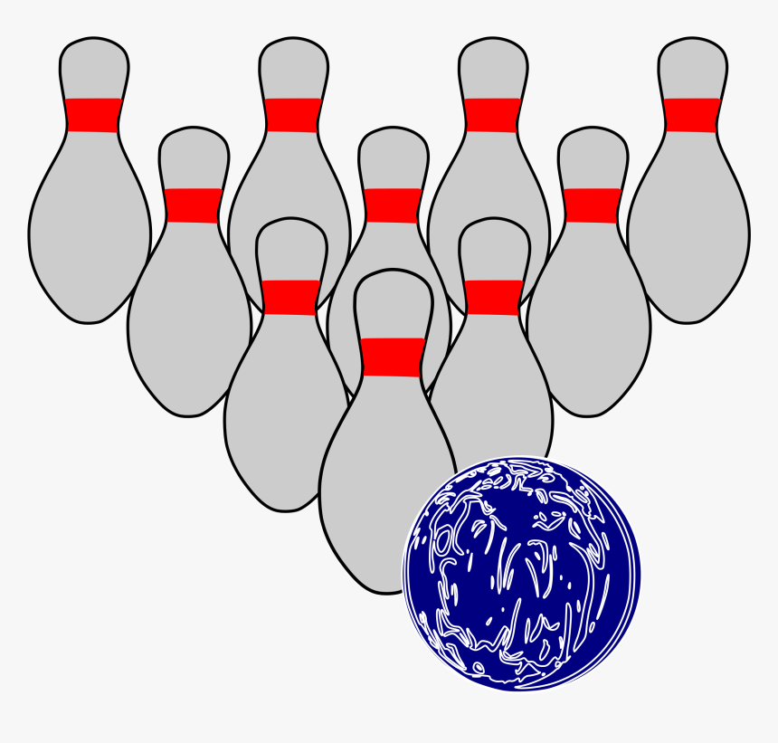 Bowling Duckpins Clip Arts - Duckpin Bowling Pins And Ball, HD Png Download, Free Download