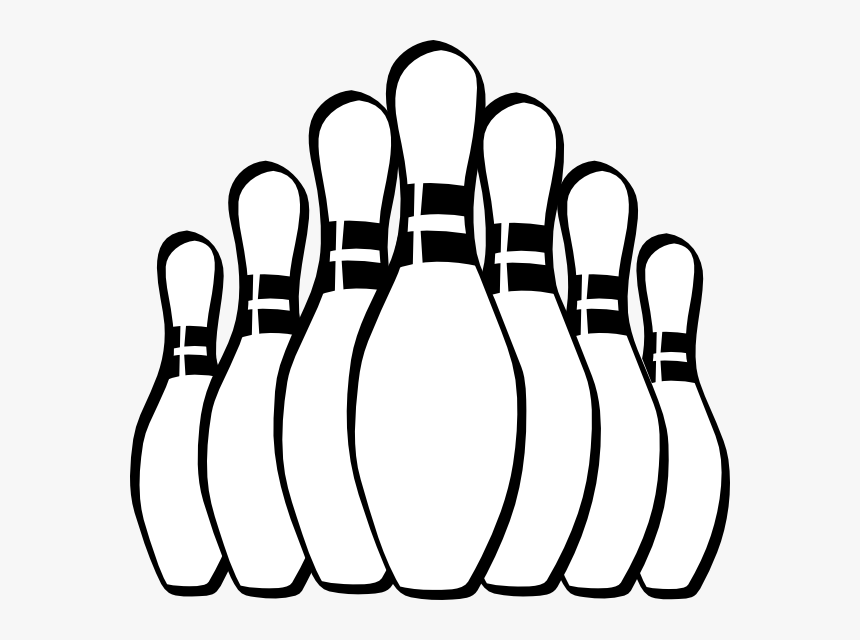 Bowling Pins Svg Clip Arts - Bowling Pins For Coloring, HD Png Download, Free Download