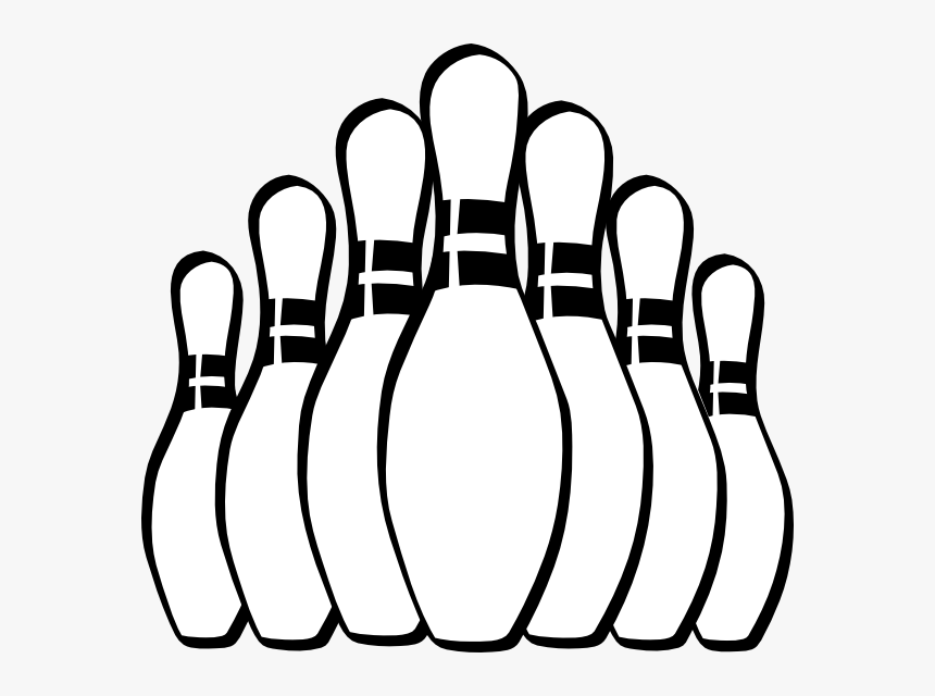 Bowling Pins Svg Clip Arts Bowling Pins For Coloring Hd Png Download Kindpng