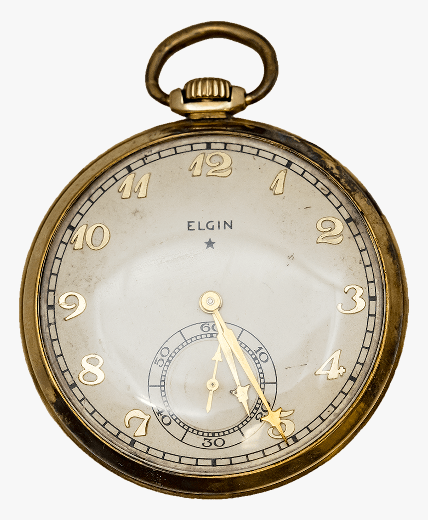 1933 Elgin Gold Filled Pocket Watch - Pocket Watch, HD Png Download, Free Download