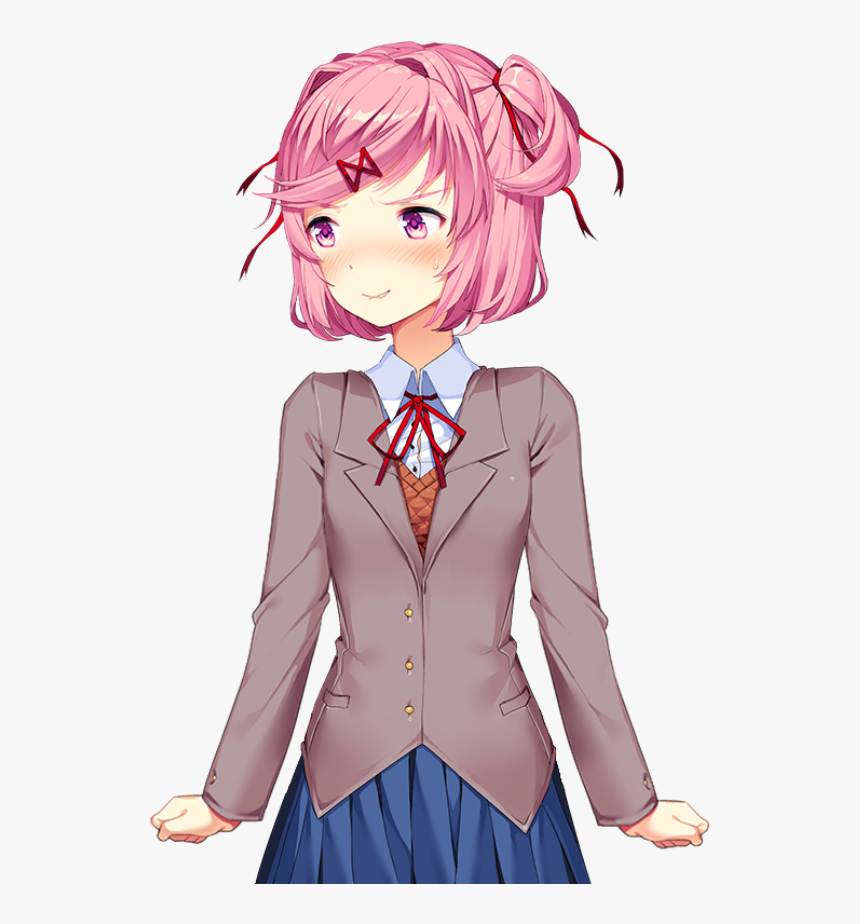 Transparent Lewd Png - Doki Doki Literature Club Natsuki Png, Png Download, Free Download