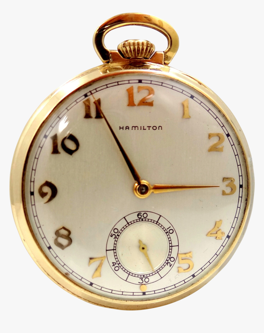 Hamilton 917 14k Gold Pocket Watch, HD Png Download, Free Download