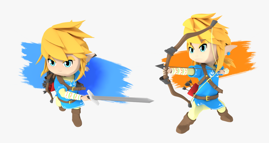 Transparent Legend Of Zelda Png - Breath Of The Wild Toon Link, Png Download, Free Download