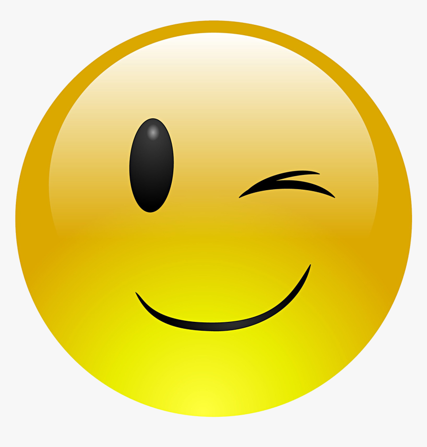 Smiley Clipart Emoji  Free Wink Emoji  HD Png Download 