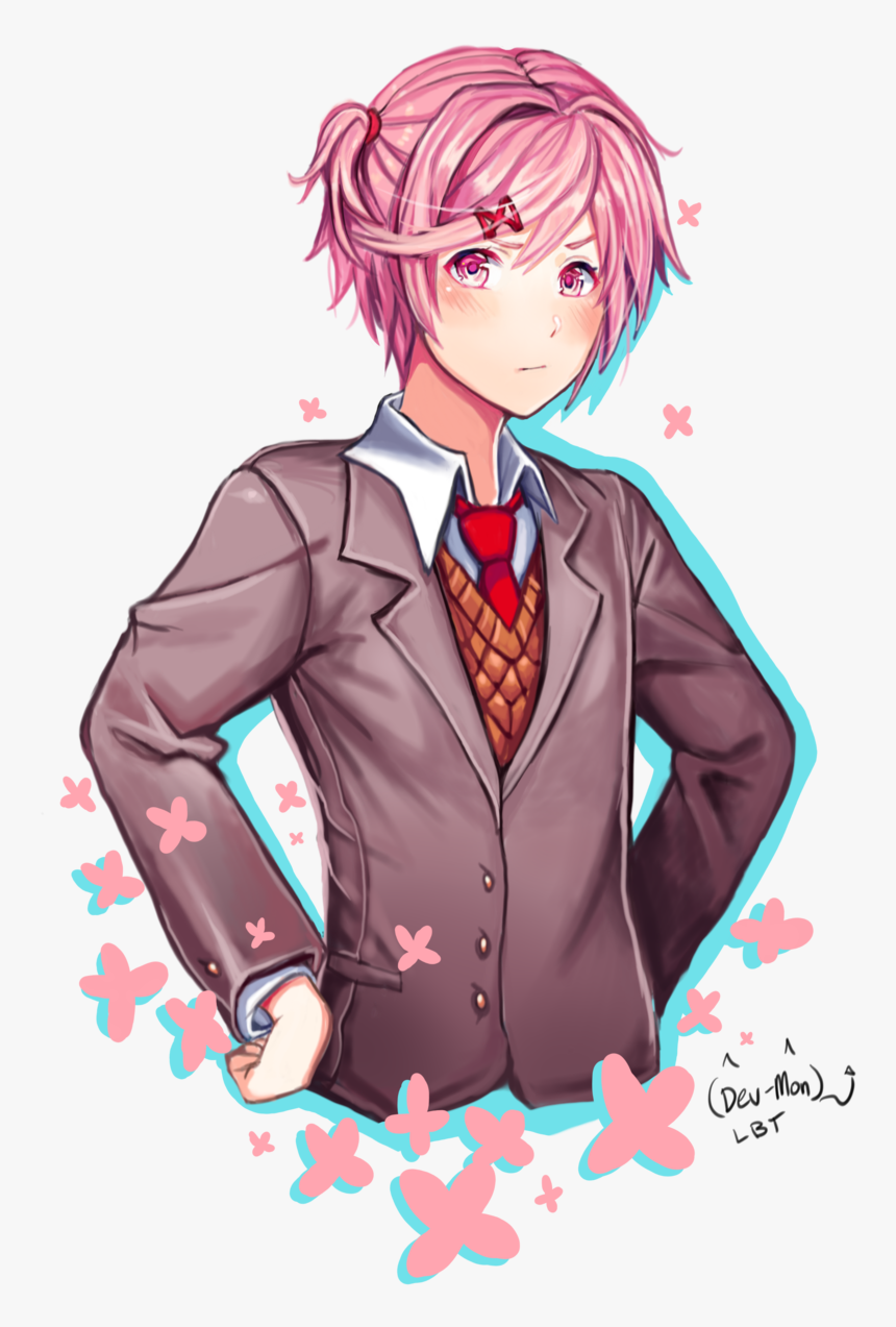 Doki Doki Literature Club Man, HD Png Download, Free Download