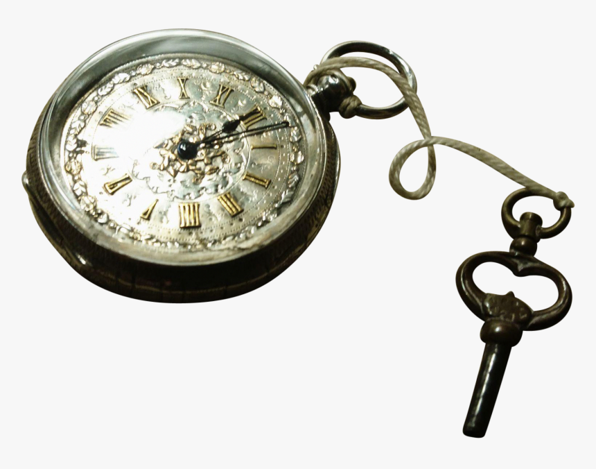 Victorian Fine Silver Pocket Watch / Fob Watch , Png - Pocket Watch, Transparent Png, Free Download