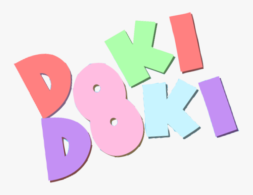 Random Doki Doki Cropped Png To Remind You We Are Only - Doki Doki Literature Club Logo, Transparent Png, Free Download