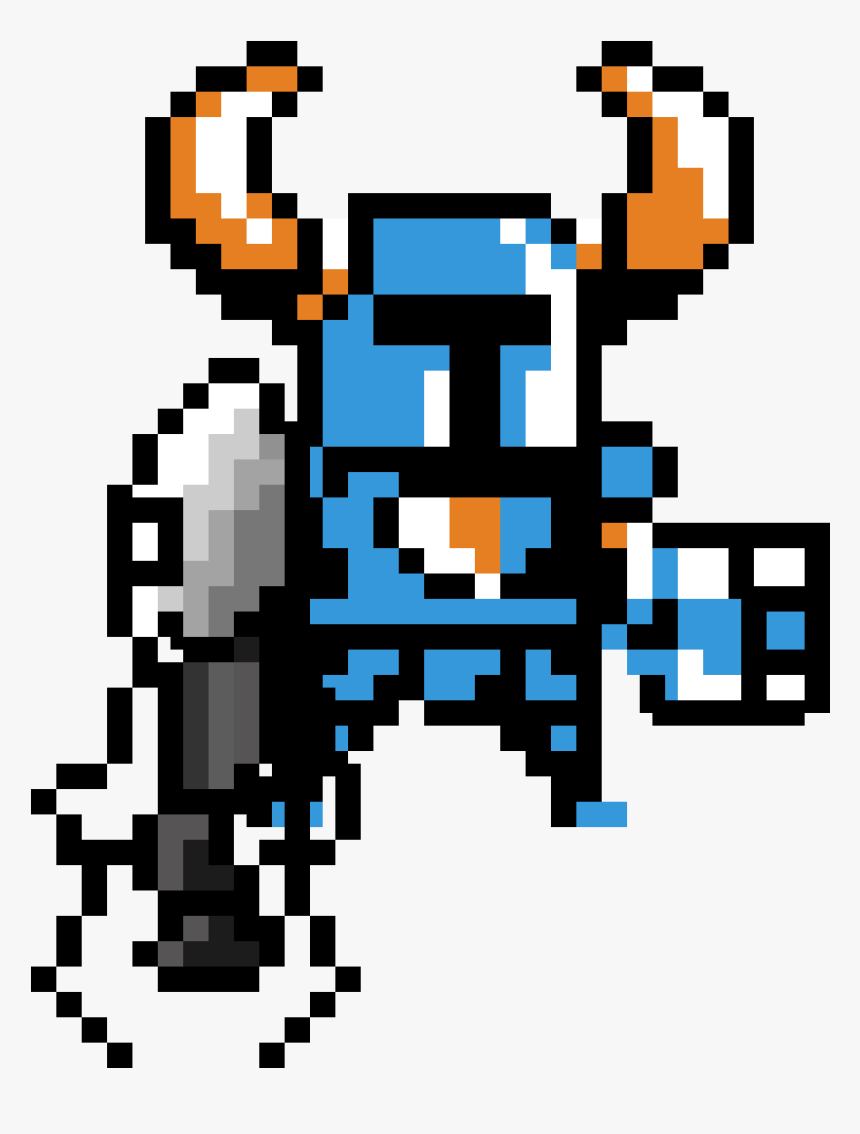 Shovel Knight Pixel Grid Clipart , Png Download - Shovel Knight Pixel