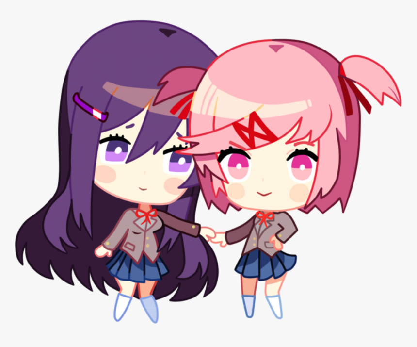 #ddlc #dokidokiliteratureclub #natsuki #yuri #natyuri - Natsuki And Yuri Ddlc, HD Png Download, Free Download