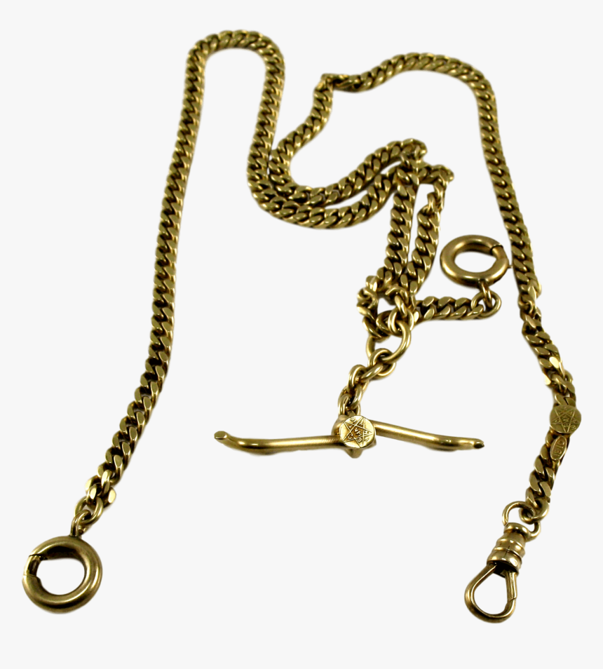 14k Pocket Watch Chain - Chain, HD Png Download, Free Download