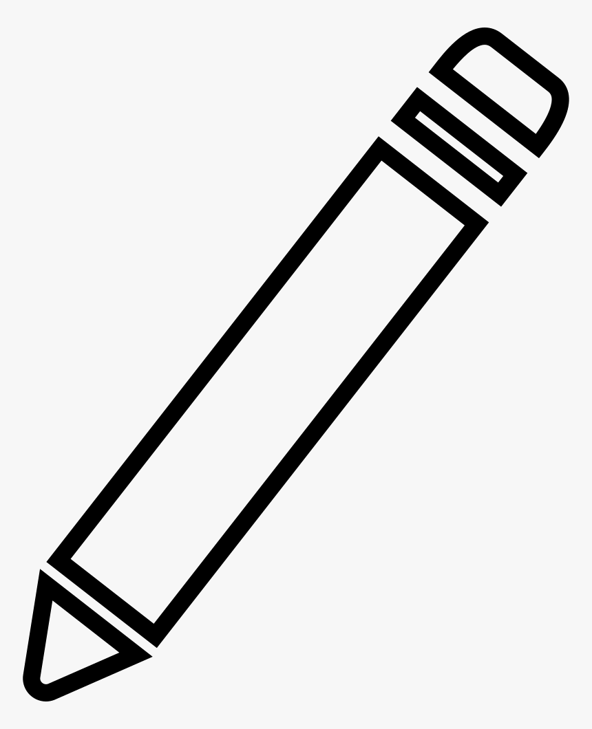 Edit Interface Symbol Of Pencil Outline Svg Png Icon - Pencil Outline Png, Transparent Png, Free Download
