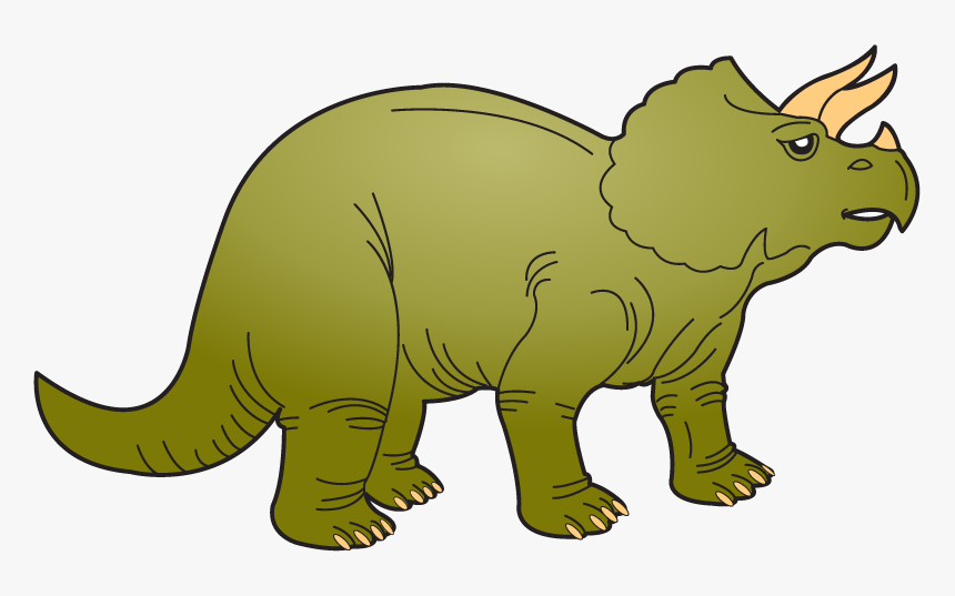 Triceratops Free Clip Art - Transparent Background Triceratops Clipart, HD Png Download, Free Download