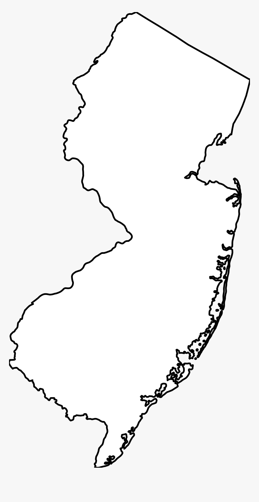 Clip Art New Jersey Outline Png - New Jersey Colony Map Outline, Transparent Png, Free Download
