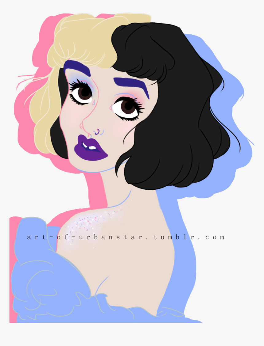 Melanie Martinez Art Melonkiss - Melanie Martinez Black And White Photo Transparent, HD Png Download, Free Download