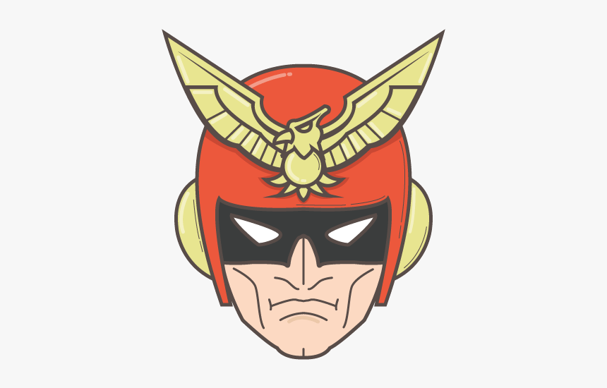 Captain Falcon Head Png, Transparent Png, Free Download