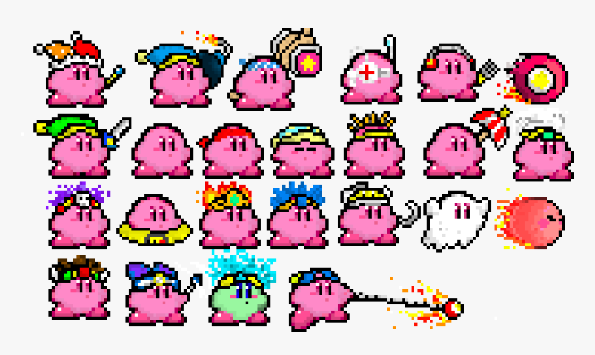 Kirby Sprite Png - Sprite Kirby Pixel Art, Transparent Png - kindpng