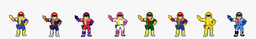 Captain Falcon 8 Bit Sprite, HD Png Download, Free Download