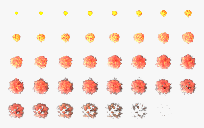 Sprite Sheet Fire Ball, HD Png Download, Free Download